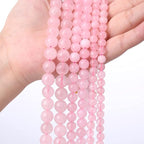 12mm Natural Rose Quartz Beads Pink Energy Crystal Round Loose Beads - Image 5