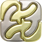 BePuzzled | Square Hanayama Metal Brainteaser Puzzle Mensa Rated Level 6 - Image 3
