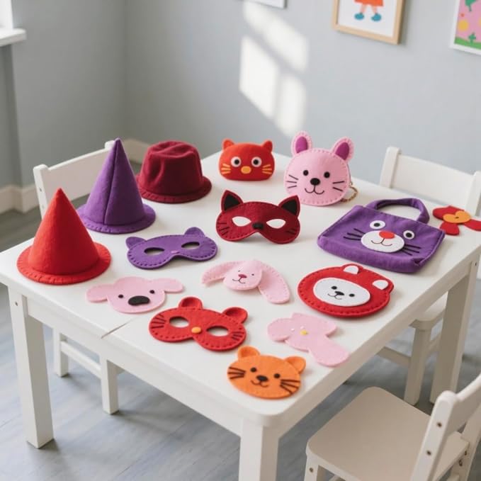12 Rolls 8"x35" Large Stiff Felt Sheets, 1mm Felt Fabric Sheet - Image 7