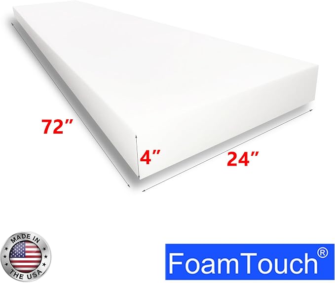 FoamTouch High Density Upholstery Foam, 1.79LB Density-45LB ILD, Made in USA – - Image 2