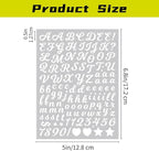 3040Pcs 20 Sheets Small Letter Number Stickers, 0.5inch Colorful Self-Adhesive - Image 2