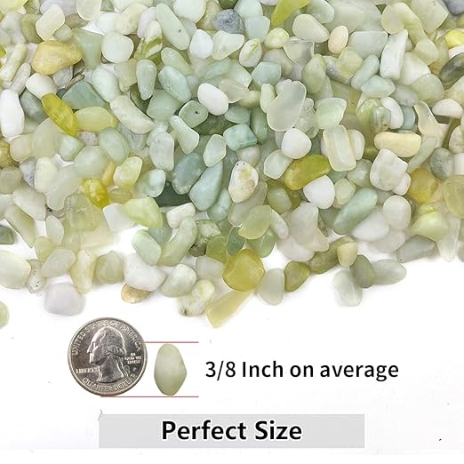 YISZM 10LB Succulent and Cactus Jade Pebbles, 3/8 Inch Natural Decorative - Image 4