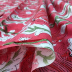 E-Tailor® Indian Handmade Ethnic 100% Cotton Running Hand Block Print Natural - Image 4