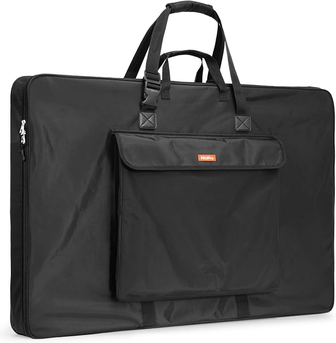 Nicpro Art Portfolio Bag 24 x 36 Inches Waterproof Nylon Artist Carrying Bag by Nicpro