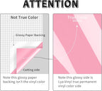 Glossy Pink Permanent Vinyl, Lya Vinyl Glossy Pink 12" x 50Ft Permanent - Image 3