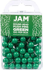 JAM PAPER Colorful Push Pins by JAMPaper