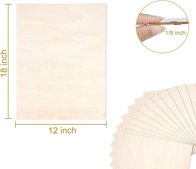 ilauke Basswood Sheets 12x18Inch, Wood Burning, Architectural Models, Wood - Image 2