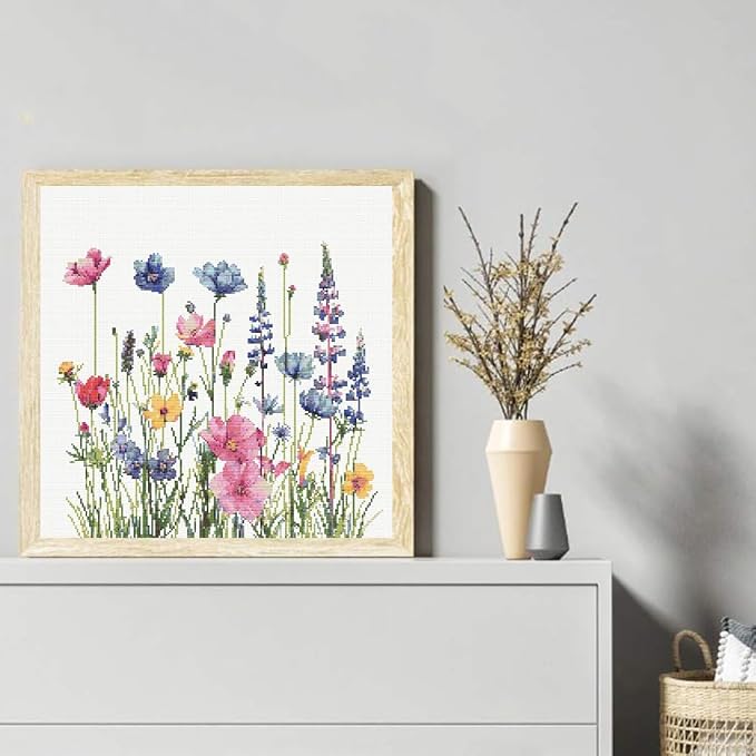 KYOQFVN Flower Stamped Cross Stitch Kits - Image 7