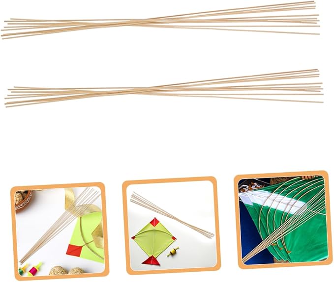 20Pcs Kite Support Rods, Craft Bamboo Sticks, Bamboo Material, - Image 9