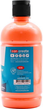 Mont Marte Signature Fluoro Orange Acrylic Paint, Semi-Matte Finish, 12 Colors - Image 4