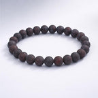 60pcs Natural Matte Red Flower Gemstone Beads，6mm Frosted Round Loose Stone - Image 4