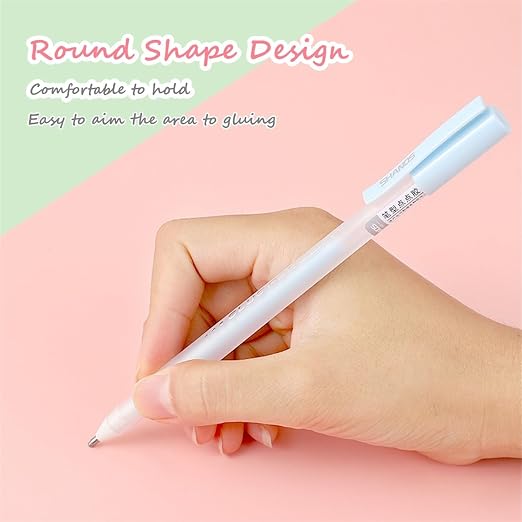 Scrapbook Quick Dry Glue Pen 6PCS Set, Crafting Color Spot Glue Pen Liquid Glue - Image 6