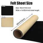 Biaungdo Self Adhesive Felt Sheets, 36cm x 1m Felts Fabric Peel and Stick Felts - Image 2