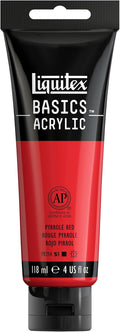 Liquitex BASICS Acrylic Paint, 118ml Tube, Pyrrole Red by Liquitex