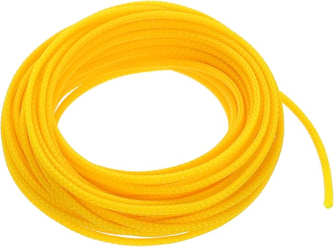 uxcell PET Expandable Sleeving 25ft 1/8" Yellow Cable Management Sleeve Cord by uxcell