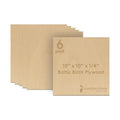 6 mm Baltic Birch Plywood 1/4 x 10 x 10 Inch, Box of 6 B/BB Grade Craft Wood by Woodpeckers