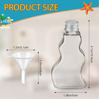 Nuenen 100 Pcs Sand Art Bottles Bulk Wave Shaped Plastic Bottles - Image 2