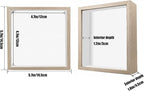 5x5 Small Shadow Box Frame Display Case, Display Case Box - Image 2