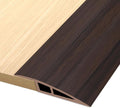 Vinyl Door Threshold Flooring Transition Strip Self Adhesive Carpet Edging Strip for Laminate Doorway Edge Threshold from 3/5" to 4/5" (Brown Wood Grain, 6.6 Ft)
