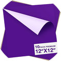 Dysania Purple Heat Transfer Vinyl, 10 Pack 12 x 12in Purple HTV Vinyl | Iron by Dysania