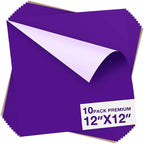 Dysania Purple Heat Transfer Vinyl, 10 Pack 12 x 12in Purple HTV Vinyl | Iron by Dysania