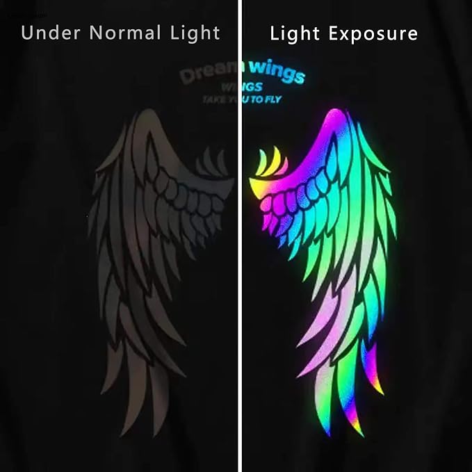 HTV Rainbow Reflective Rainbow Iron on Vinyl Heat Transfer Vinyl 12 inch x 8 - Image 8