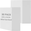 30 Pack White Foam Board for Projects, 12 x 16.5Inch Foam Core Baking Board Mat by AYAYGD