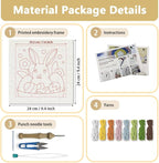 Doodlream Easter Rabbit Eggs DIY Punch Needle Embroidery Kit - Image 2