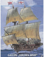 CHICHIYANG Ship Model Building Kits Galeon Golden Hind Sailboat Model Ship - Image 7