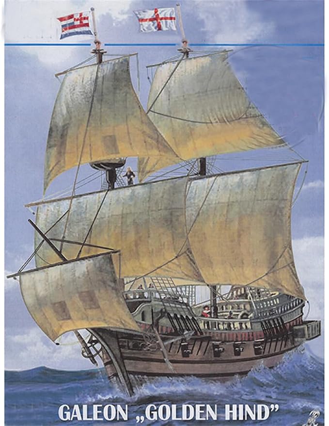 CHICHIYANG Ship Model Building Kits Galeon Golden Hind Sailboat Model Ship - Image 7
