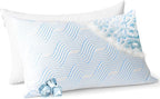 Cooling Bed Pillows for Sleeping 2 Pack Shredded Memory Foam Pillows Queen Size by Unknown
