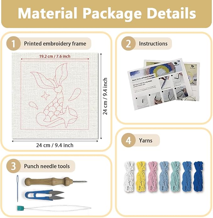 Doodlream Mermaid Tail Needle Kit - Image 2
