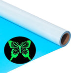 Glow in The Dark Heat Transfer Vinyl Rolls Luminous Green Iron on Vinyl 12Inch by KEGUMINGX