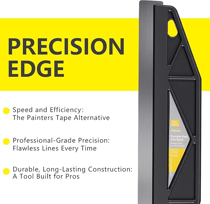 12-Inch Paint Edger & Trim Guard | Stainless Steel Straight Edge Tool | - Image 6