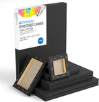 GOTIDEAL 10Pcs Black Stretched Canvases - Image 4