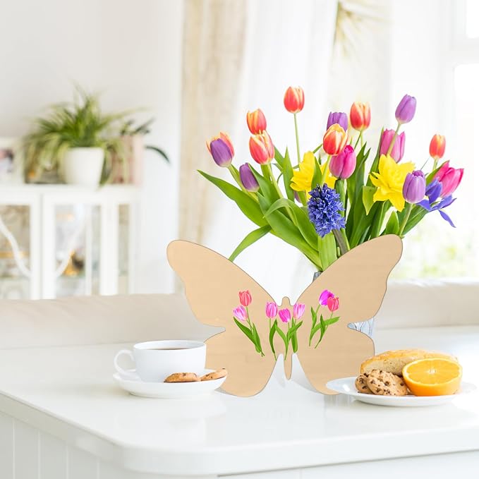 Anglechic 12 Pack 12 Inch Wooden Butterflies - Image 3