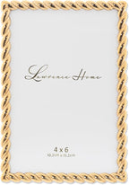 Lawrence Frames 4x6 Golden Rope Picture Frame by LawrenceFrames