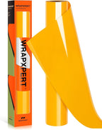 WRAPXPERT Yellow Heat Transfer Vinyl Mustard Yellow HTV Roll 12" x5ft Iron on by WRAPXPERT
