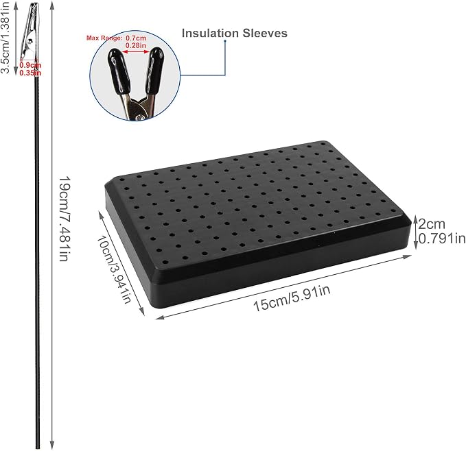 GJJC09B 1PC Painting Stand Base and 20PCS Alligator Clip Stick Set Modeling - Image 6