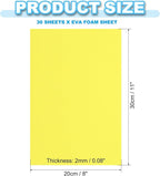 PATIKIL 30 Pack EVA Foam Sheets, Lime Yellow - Image 2