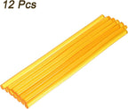 uxcell Mini Hot Glue Sticks for Glue Gun 7mm x 200mm Transparent Yellow 12pcs - Image 3