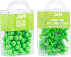 JAM PAPER Colorful Push Pins - Image 2