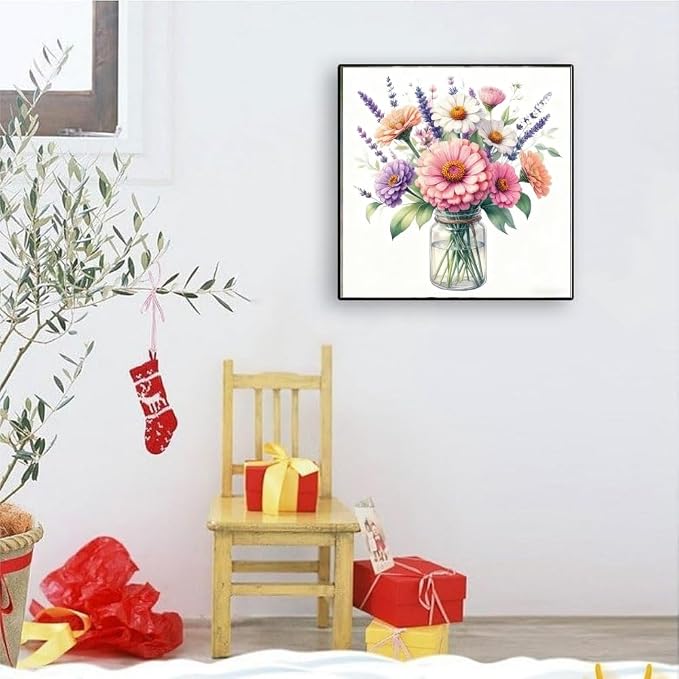 niurenmaoyi Flowers Stamped Cross Stitch Kits - Image 3