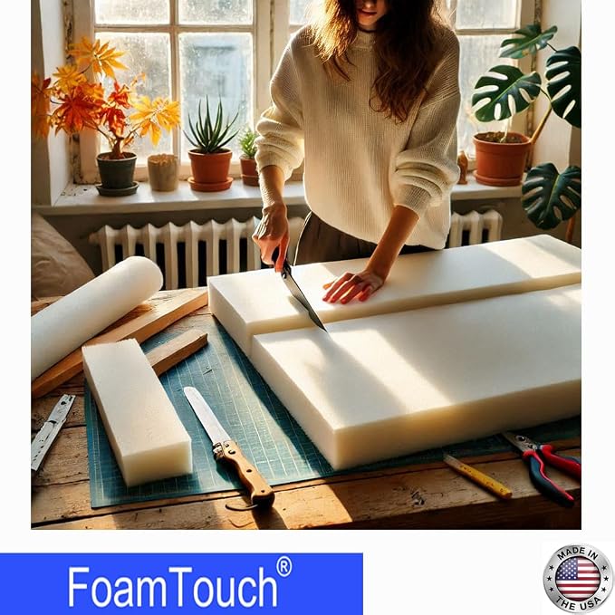 FoamTouch High Density Upholstery Foam, 1.79LB Density-45LB ILD, Made in USA – - Image 4