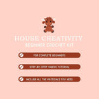 HOUSE CREATIVITY Crochet Kit for Beginners, Make a Highland Cow, Amigurumi - Image 8