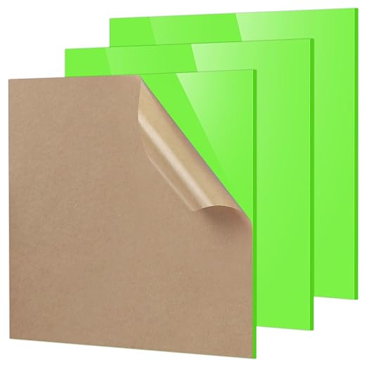 Adrattnay Light Green Acrylic Sheets 1/8" Thick, by WOODEXPERT
