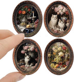 iLAND Miniature Dollhouse Accessories, 4 Dollhouse Picture Frames Set w/Printed by ILANDTradingCoLtd