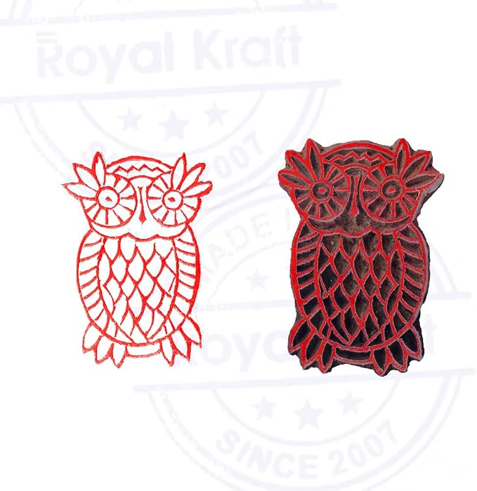 Royal Kraft Wooden Stamps DIY Fabric, Henna Printing Blocks THDtag035 - Image 4