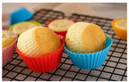Reusable Silicone Cupcake Baking Cups 24 Pack, 2.75 inch Cups, & Non-stick - Image 3