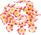 Pursuestar 100Pcs Red Foam Hawaiian Frangipani Artificial Plumeria Flower - Image 2